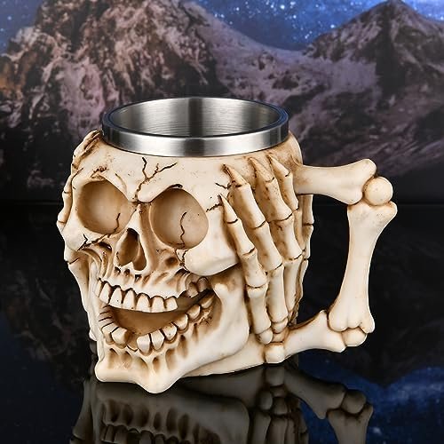 Stainless Steel Skull Mug